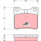 GDB1432 Bremsbelagsatz, Scheibenbremse COTEC GDB1432 Bremsbelagsatz, Scheibenbremse COTEC