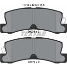 Textar | Bremsbelagsatz, Scheibenbremse | 2007601