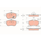 GDB1350 Bremsbelagsatz, Scheibenbremse COTEC GDB1350 Bremsbelagsatz, Scheibenbremse COTEC