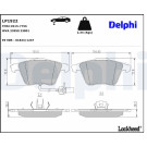 Delphi | Bremsbelagsatz, Scheibenbremse | LP1922