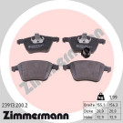 Zimmermann | Bremsbelagsatz, Scheibenbremse | 23913.200.2