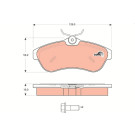 GDB1496 Bremsbelagsatz, Scheibenbremse COTEC