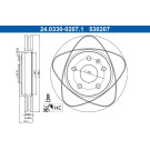 ATE | Bremsscheibe | 24.0330-0207.1
