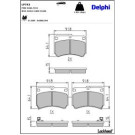 Delphi Bremsbelagsatz, Scheibenbremse LP743