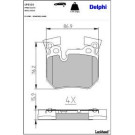 Delphi Bremsbelagsatz, Scheibenbremse LP2121