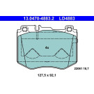 Bremsbelagsatz, Scheibenbremse ATE Ceramic 13.0470-4883.2