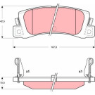 GDB3329 Bremsbelagsatz, Scheibenbremse GDB3329 Bremsbelagsatz, Scheibenbremse