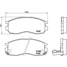 Brembo | Bremsbelagsatz, Scheibenbremse | P 54 014