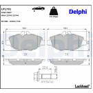 Delphi | Bremsbelagsatz, Scheibenbremse | LP1791