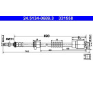 ATE | Bremsschlauch | 24.5134-0689.3