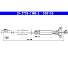 24.3728-0108.2 Seilzug, Kupplungsbetätigung