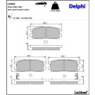 Delphi Bremsbelagsatz, Scheibenbremse LP965
