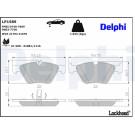 Delphi | Bremsbelagsatz, Scheibenbremse | LP1589 Delphi | Bremsbelagsatz, Scheibenbremse | LP1589