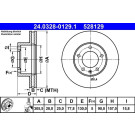 ATE | Bremsscheibe | 24.0328-0129.1