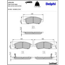 Delphi Bremsbelagsatz, Scheibenbremse LP3170