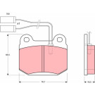 TRW | Bremsbelagsatz, Scheibenbremse | GDB364