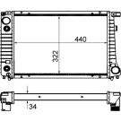 Mahle | Kühler, Motorkühlung | CR 117 000S