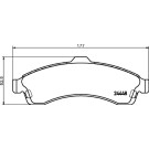Hella Pagid | Bremsbelagsatz, Scheibenbremse | 8DB 355 012-811