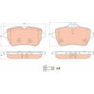 GDB2014 Bremsbelagsatz, Scheibenbremse GDB2014 Bremsbelagsatz, Scheibenbremse