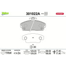 301022A Bremsbelagsatz, Scheibenbremse EXPERT