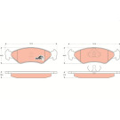 TRW Bremsbelagsatz, Scheibenbremse COTEC GDB953