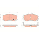 GDB3352 Bremsbelagsatz, Scheibenbremse COTEC GDB3352 Bremsbelagsatz, Scheibenbremse COTEC