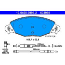 13.0460-3998.2 Bremsbelagsatz, Scheibenbremse 13.0460-3998.2 Bremsbelagsatz, Scheibenbremse