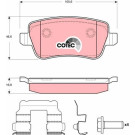 GDB1637 Bremsbelagsatz, Scheibenbremse COTEC GDB1637 Bremsbelagsatz, Scheibenbremse COTEC