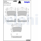 Delphi | Bremsbelagsatz, Scheibenbremse | LP1546