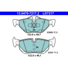 ATE | Bremsensatz, Scheibenbremse | 24.0120-0204.1 + 13.0470-7217.2