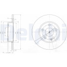 Delphi | Bremsscheibe | BG3840