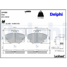 Delphi | Bremsbelagsatz, Scheibenbremse | LP459