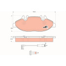 TRW Bremsbelagsatz, Scheibenbremse COTEC GDB1600