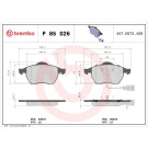 Brembo | Bremsbelagsatz, Scheibenbremse | P 85 026