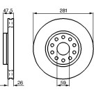 BOSCH | Bremsscheibe | 0 986 478 460