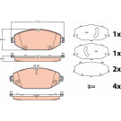 GDB2097 Bremsbelagsatz, Scheibenbremse GDB2097 Bremsbelagsatz, Scheibenbremse