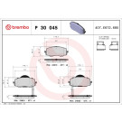 Brembo | Bremsbelagsatz, Scheibenbremse | P 30 045