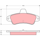 GDB4084 Bremsbelagsatz, Scheibenbremse