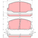 GDB1190 Bremsbelagsatz, Scheibenbremse GDB1190 Bremsbelagsatz, Scheibenbremse
