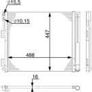 AC 570 000S Kondensator, Klimaanlage BEHR AC 570 000S Kondensator, Klimaanlage BEHR
