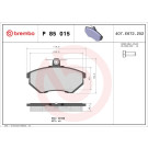 Brembo | Bremsbelagsatz, Scheibenbremse | P 85 015