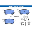 Bremsbelagsatz, Scheibenbremse ATE Ceramic 13.0470-2651.2