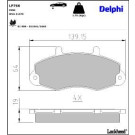 Delphi Bremsbelagsatz, Scheibenbremse LP766