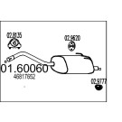 01.60060 Endschalldämpfer 01.60060 Endschalldämpfer