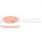 GDB1449 Bremsbelagsatz, Scheibenbremse COTEC GDB1449 Bremsbelagsatz, Scheibenbremse COTEC
