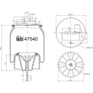 FEBI BILSTEIN 47540 Federbalg, Luftfederung