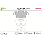 Valeo | Bremsbelagsatz, Scheibenbremse | 302689A Valeo | Bremsbelagsatz, Scheibenbremse | 302689A