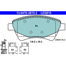 Bremsbelagsatz, Scheibenbremse ATE Ceramic 13.0470-3815.2