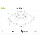 Valeo | Bremsscheibe | 673582