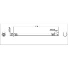 Metzger | Bremsschlauch | 4111943